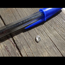 Diese Glasscherbe verursachte einen Platten an Dagmars Hinterrad